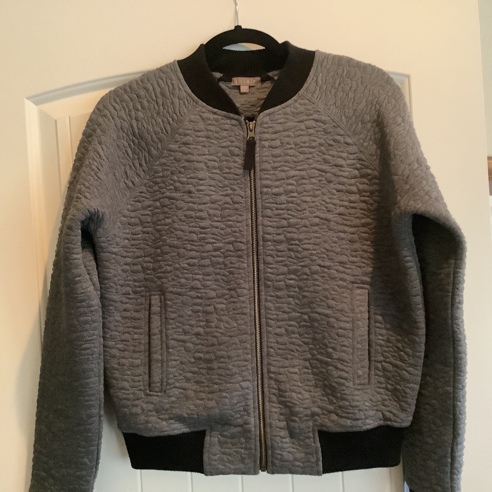 Lilla P Textured Bomber Jacket